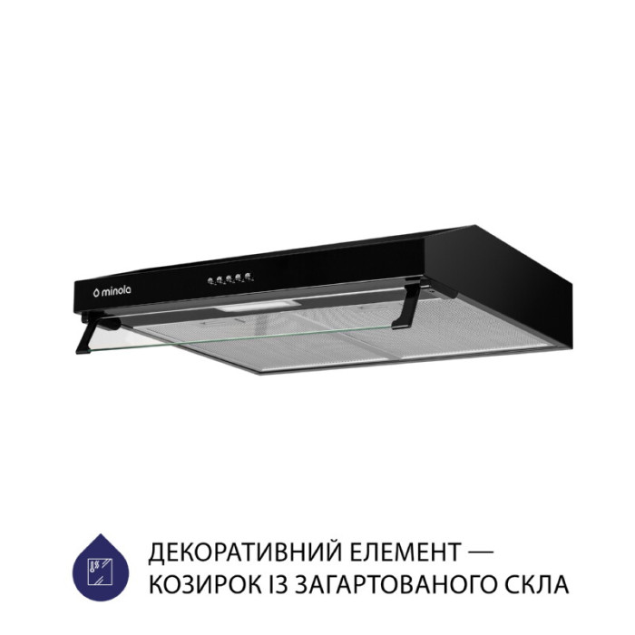 Витяжка плоска MINOLA HPL 514 BL