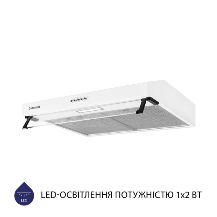Витяжка плоска MINOLA HPL 517 WH