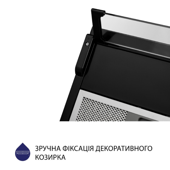 Витяжка плоска MINOLA HPL 617 BL