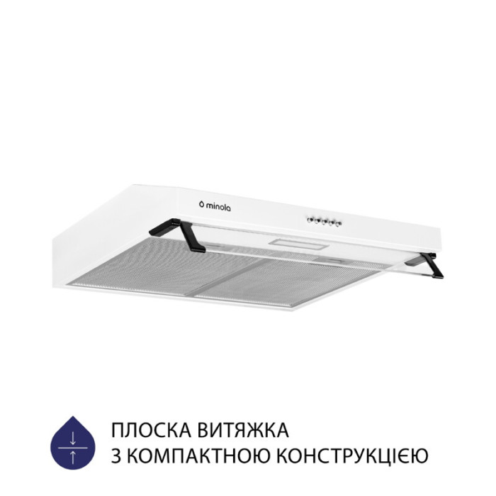 Витяжка плоска MINOLA HPL 617 WH