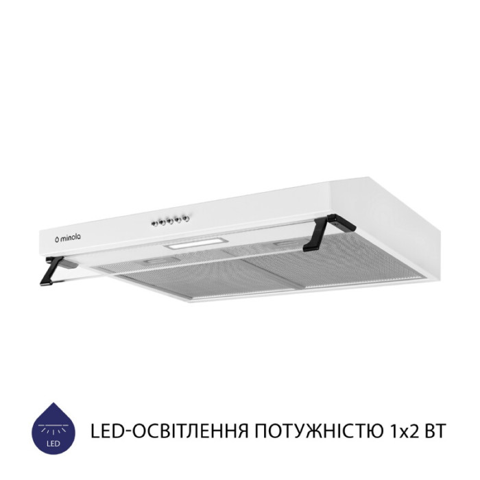 Витяжка плоска MINOLA HPL 617 WH