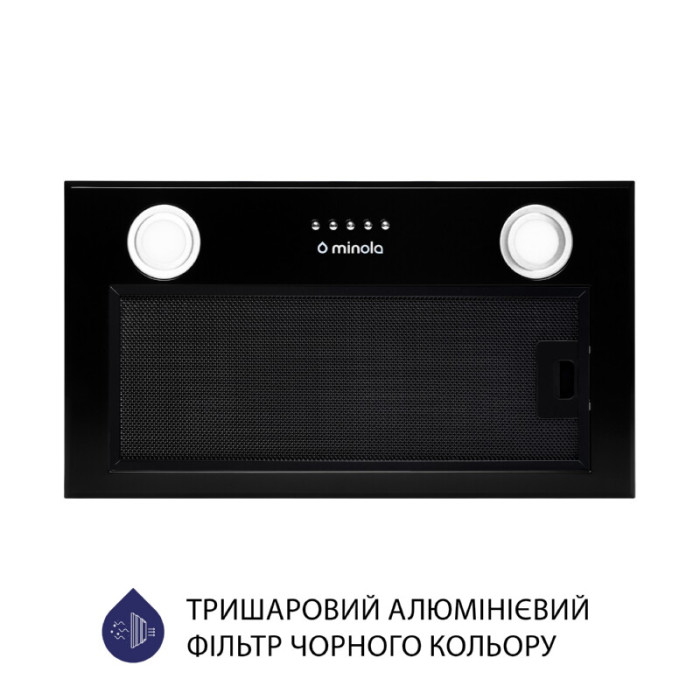 Витяжка повновбудована MINOLA HBI 5222 BLF 700 LED