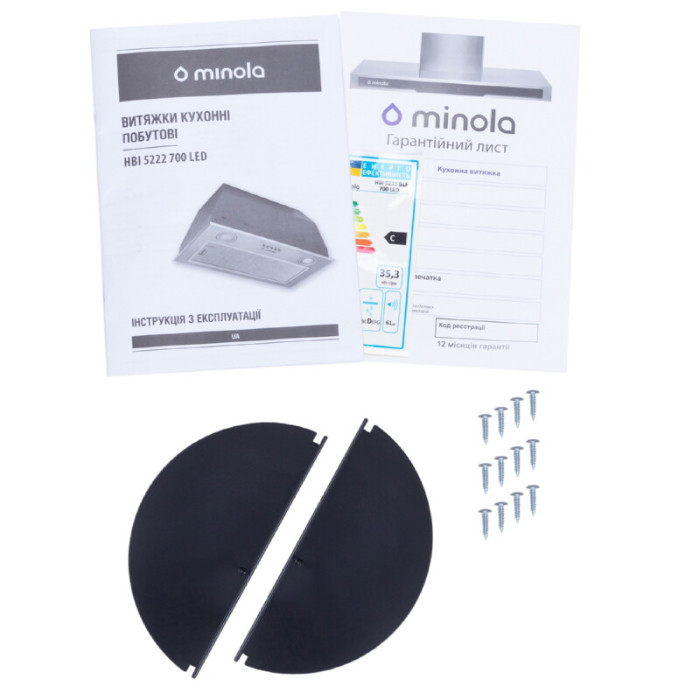 Витяжка повновбудована MINOLA HBI 5222 BLF 700 LED