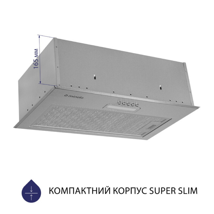 Витяжка повновбудована MINOLA HBI 5614 I 1000 LED