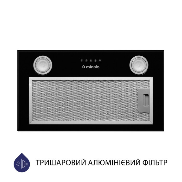 Витяжка повновбудована MINOLA HBI 5722 BL 1200 LED