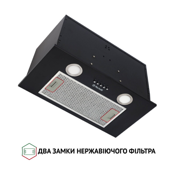 Витяжка повновбудована PERFELLI BI 5652 BL 1000 LED