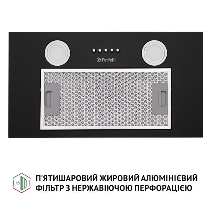 Витяжка повновбудована PERFELLI BI 5252 BL 700 LED