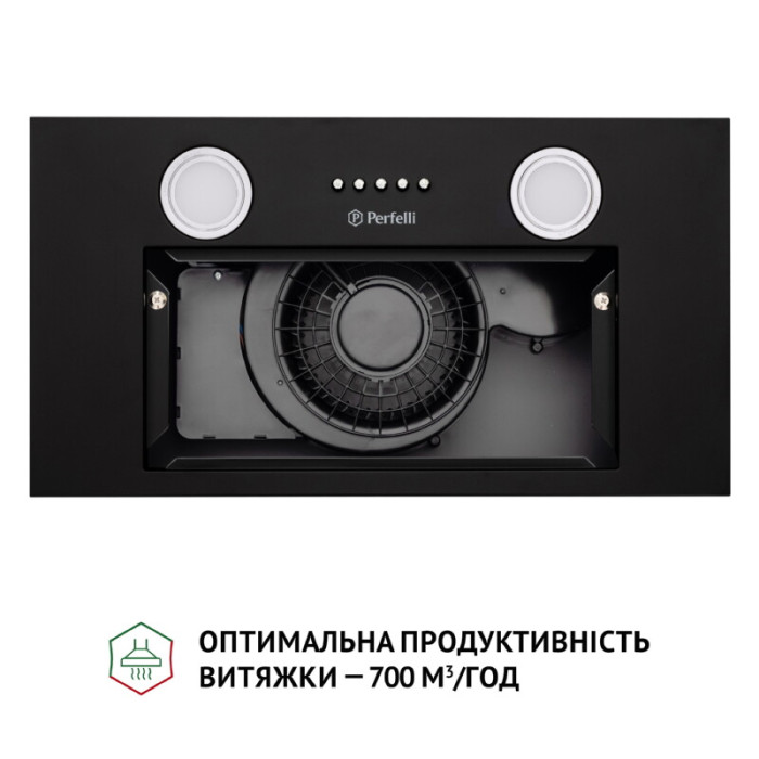 Витяжка повновбудована PERFELLI BI 5252 BL 700 LED