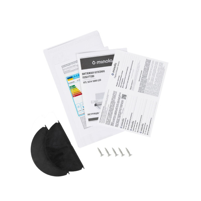 Витяжка телескопічна MINOLA HTL 5614 WH 1000 LED