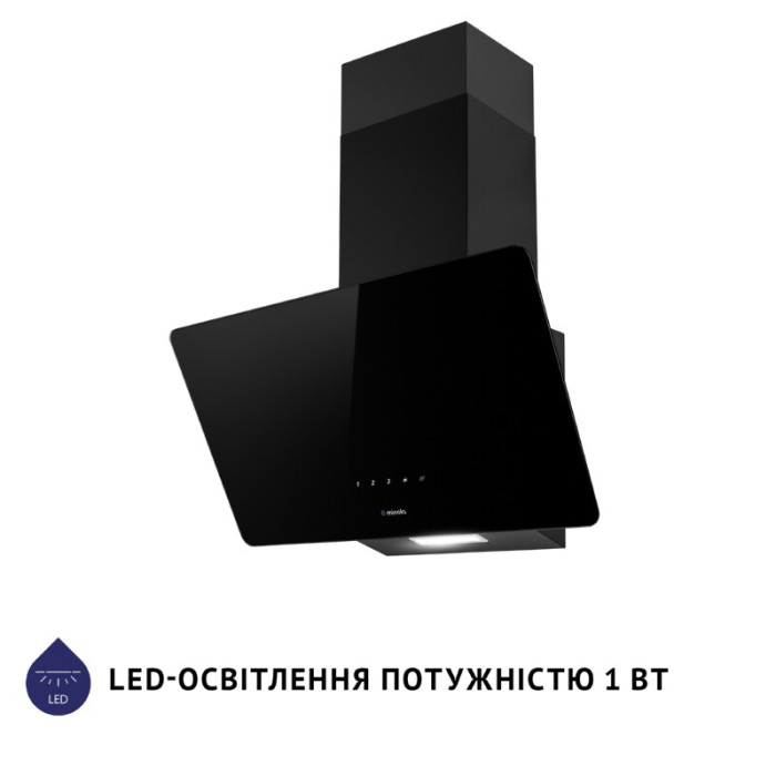 Витяжка декоративна похила MINOLA HVS 5224 BL 700 LED