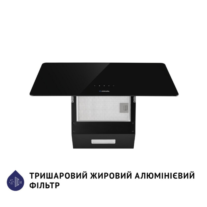 Витяжка декоративна похила MINOLA HVS 5224 BL 700 LED