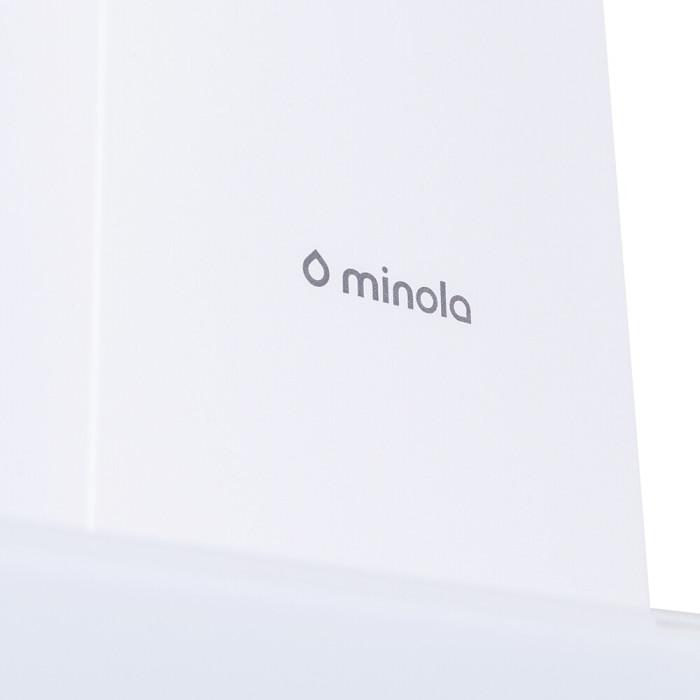 Витяжка декоративна похила MINOLA HVS 6232 WH/INOX 700 LED