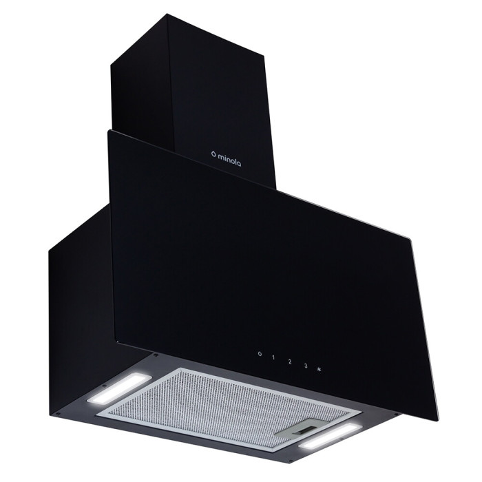 Витяжка декоративна похила MINOLA HVS 6444 BL 800 LED