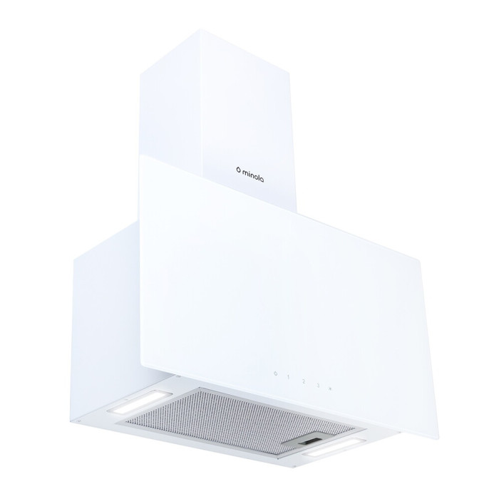 Витяжка декоративна похила MINOLA HVS 6744 WH 1100 LED
