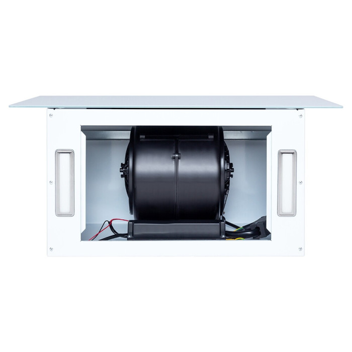 Витяжка декоративна похила MINOLA HVS 6744 WH 1100 LED