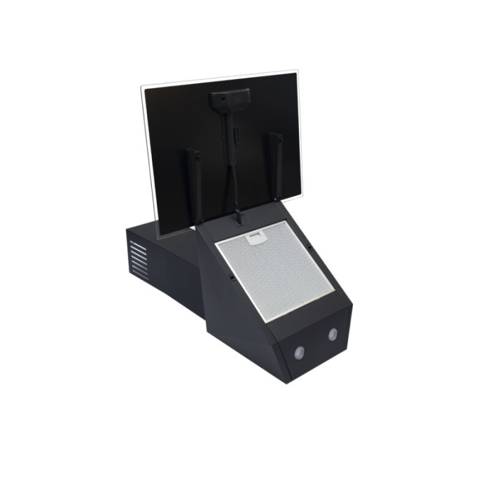 Витяжка декоративна похила PERFELLI DN 6472 D 850 BL LED