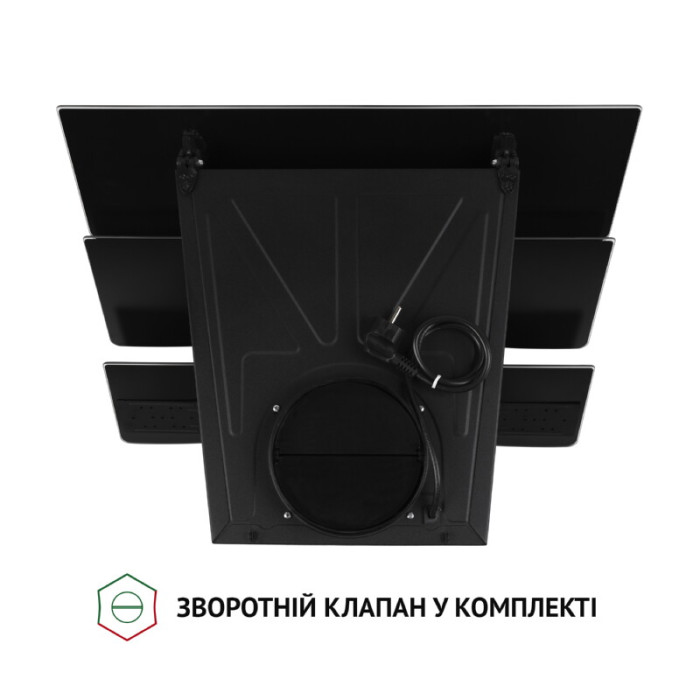 Витяжка декоративна похила PERFELLI DNS 6482 D 850 BL LED