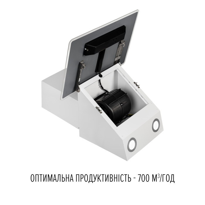 Витяжка декоративна похила PERFELLI VIO 6HW BIANCO