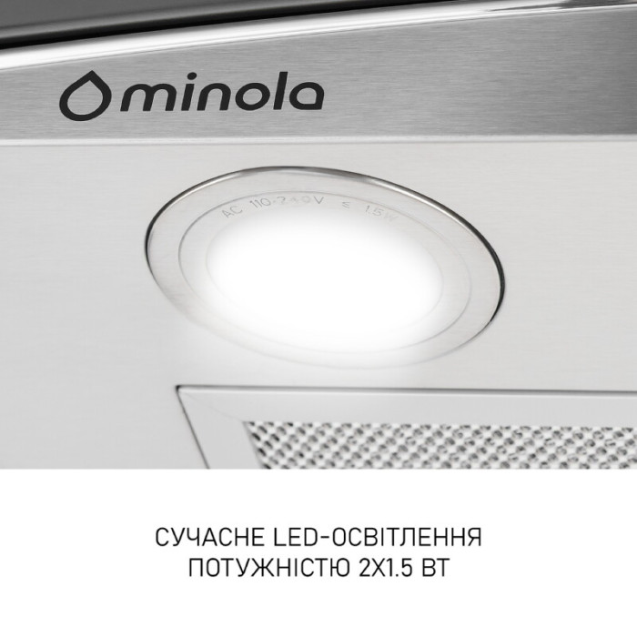 Витяжка декоративна зі склом MINOLA MTG 6642 I LED