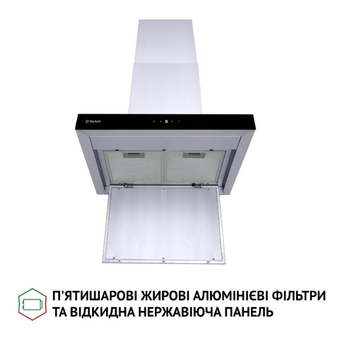 Витяжка декоративна Т-подібна PERFELLI TS 6635 I/BL 1000 LED