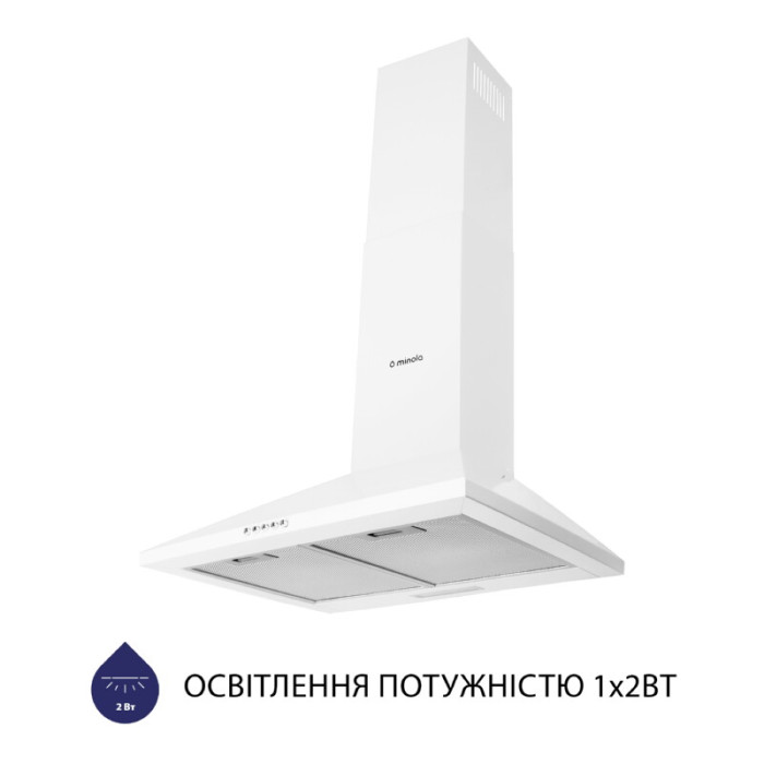 Витяжка купольна MINOLA HK 5614 WH 1000 LED