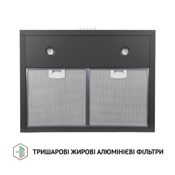 Витяжка купольна PERFELLI K 6402 SG 850 LED