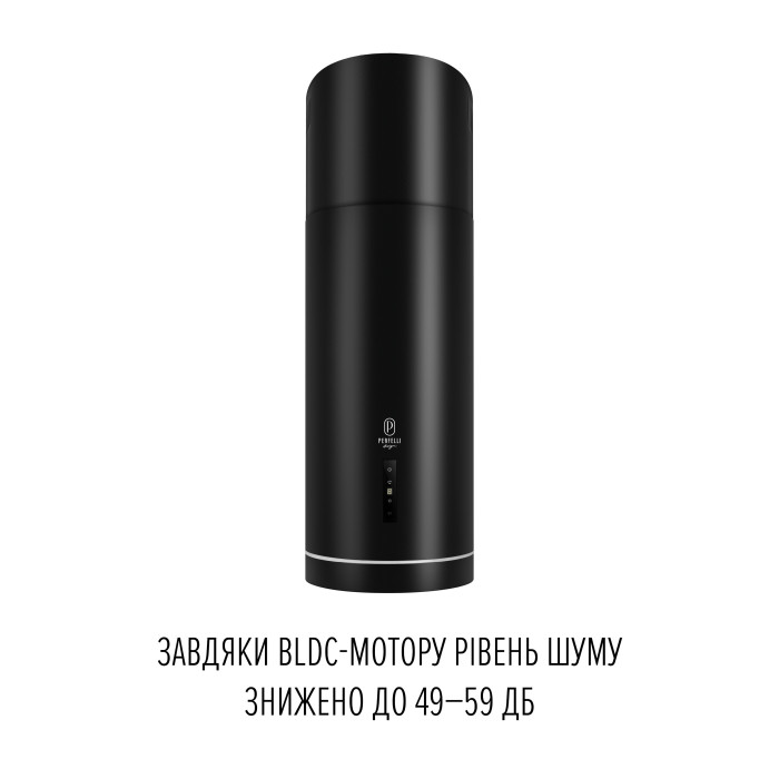 Витяжка острівна PERFELLI DESIGN ISOLA 35 NERO SILENZIO