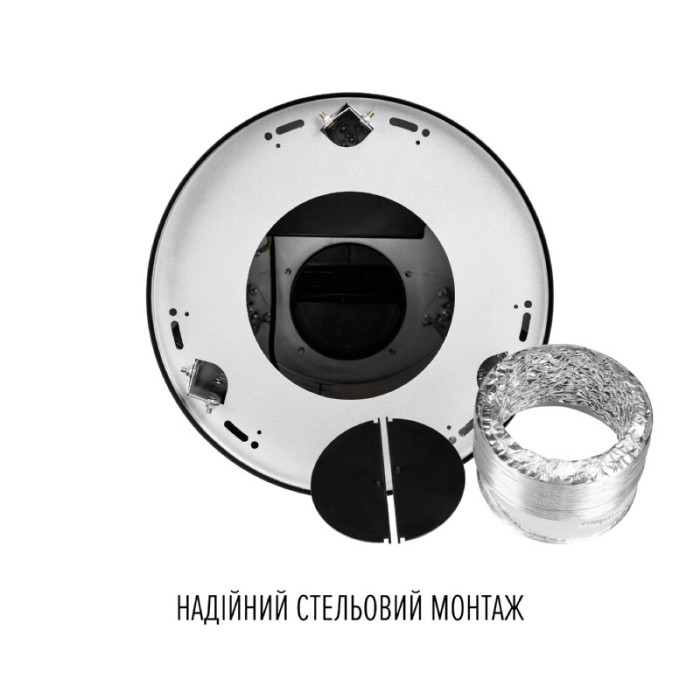 Витяжка острівна PERFELLI DESIGN ISOLA 35 NERO SILENZIO
