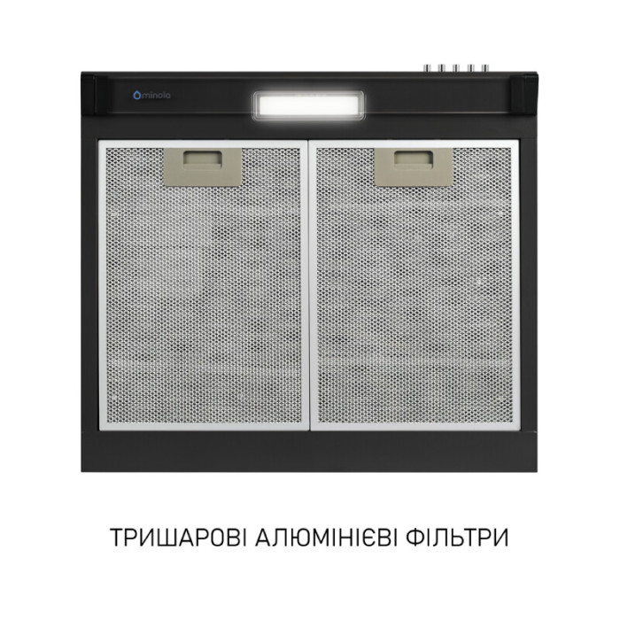 Витяжка плоска Minola HPL 522 BL