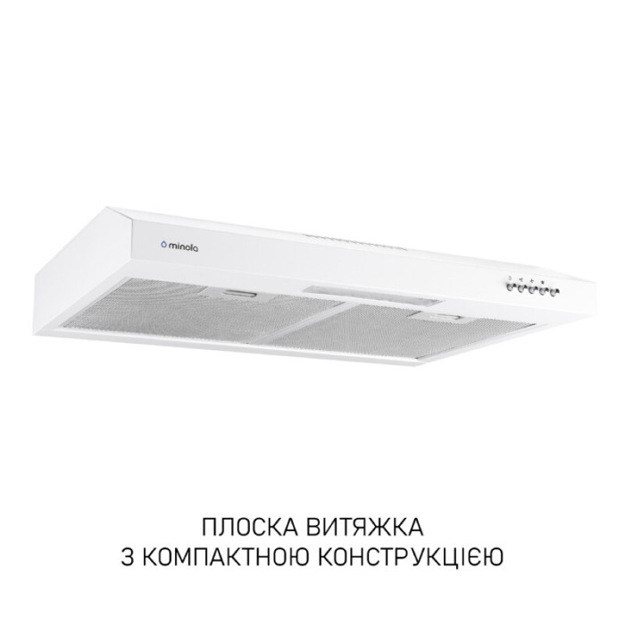 Витяжка плоска Minola HPL 612 WH
