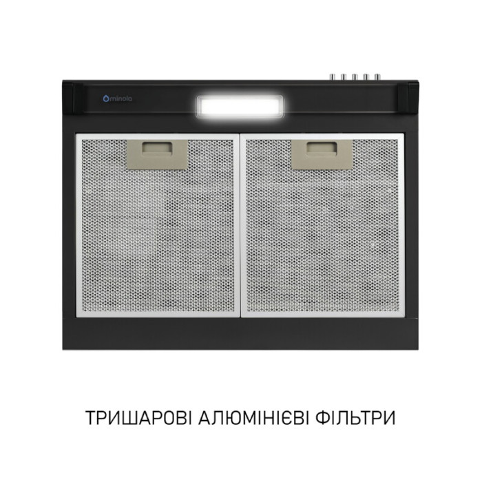 Витяжка плоска Minola HPL 622 BL