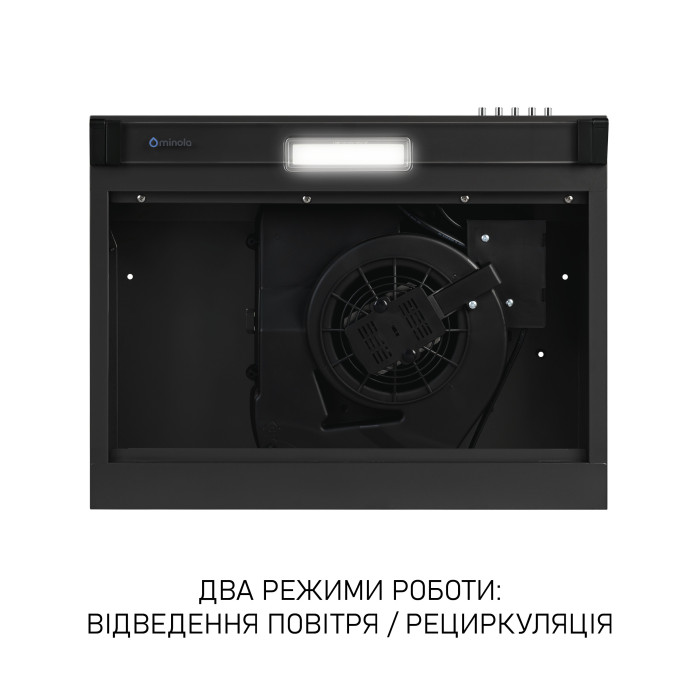 Витяжка плоска Minola HPL 622 BL