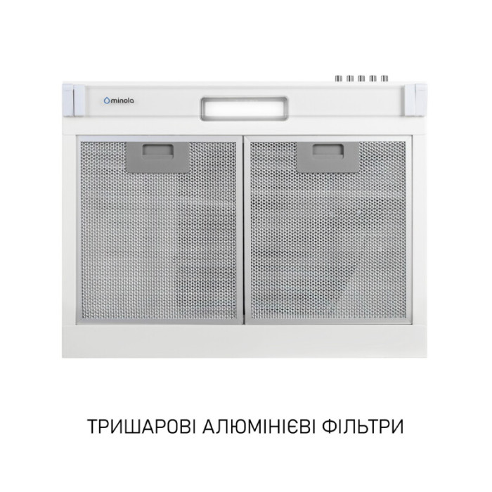 Витяжка плоска Minola HPL 622 WH