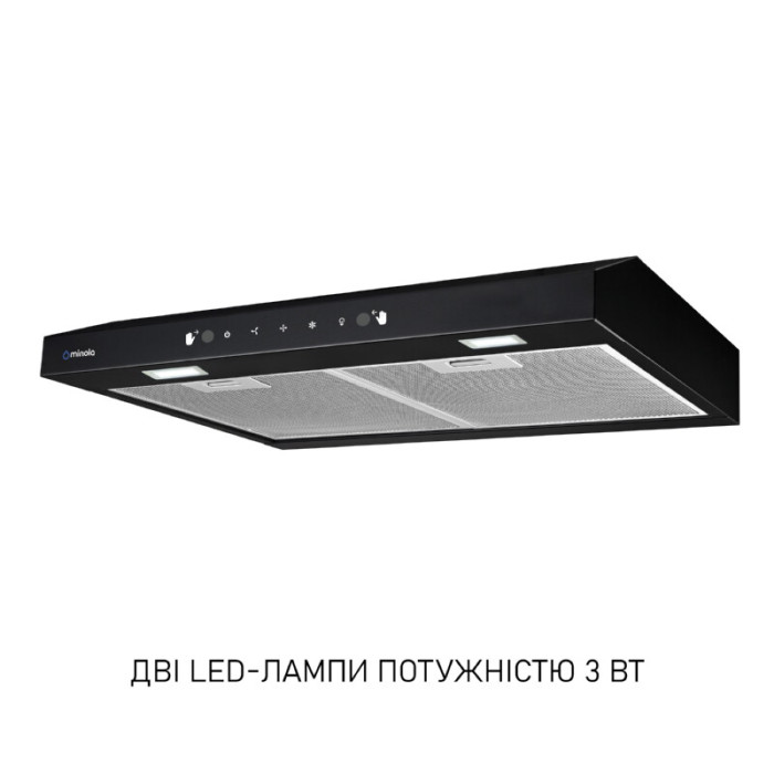 Витяжка плоска Minola HPLS 612 BL