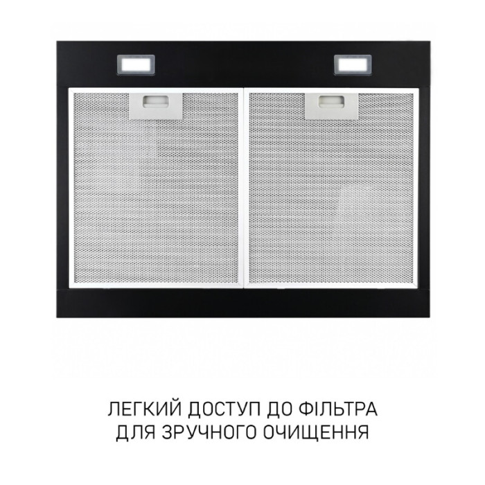 Витяжка плоска Minola HPLS 612 BL