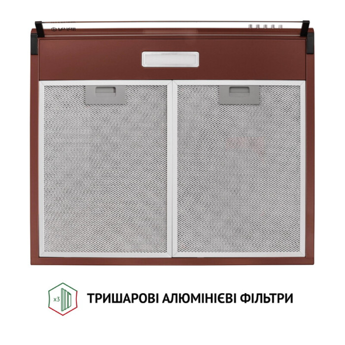 Витяжка плоска PERFELLI PL 6144 BR LED