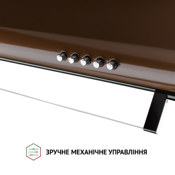Витяжка плоска PERFELLI PL 6144 Dark BR LED