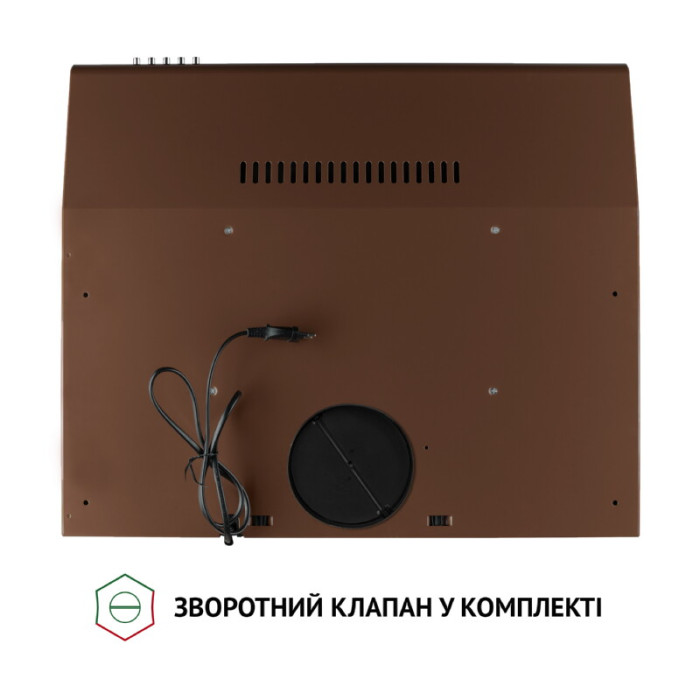 Витяжка плоска PERFELLI PL 6144 Dark BR LED