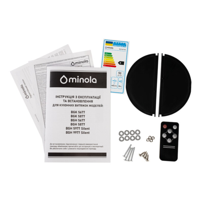 Витяжка повновбудована MINOLA BGH 5877 BL