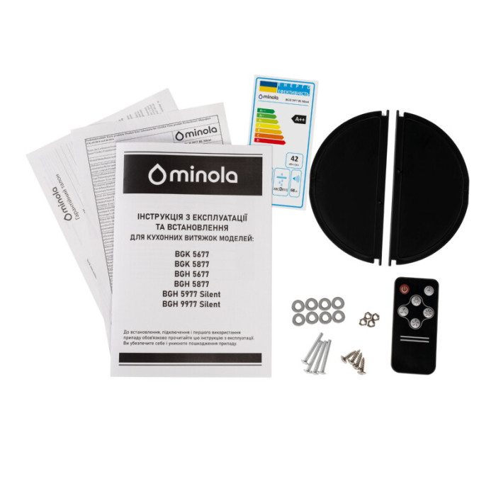 Витяжка повновбудована MINOLA BGH 5977 BL Silent