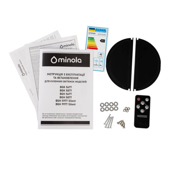 Витяжка повновбудована MINOLA BGH 9977 BL Silent