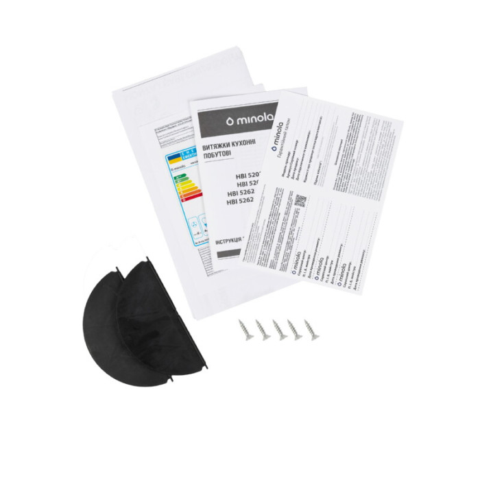 Витяжка повновбудована MINOLA HBI 5262 BL GLASS 700 LED
