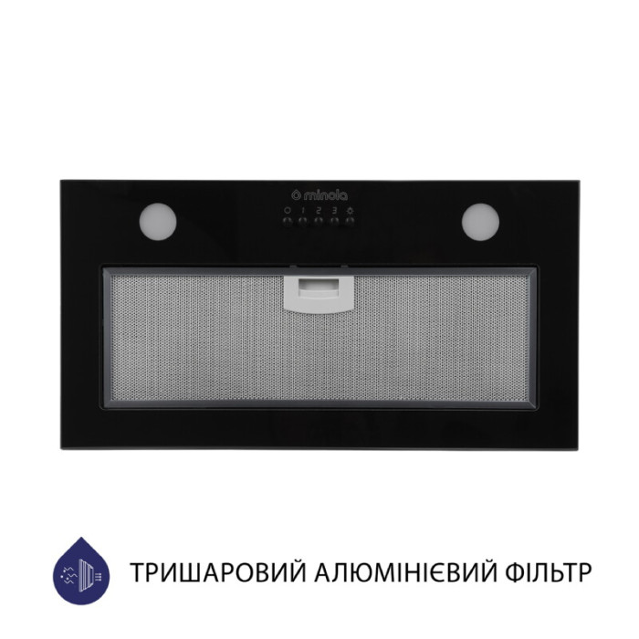 Витяжка повновбудована MINOLA HBI 52621 BL GLASS 700 LED