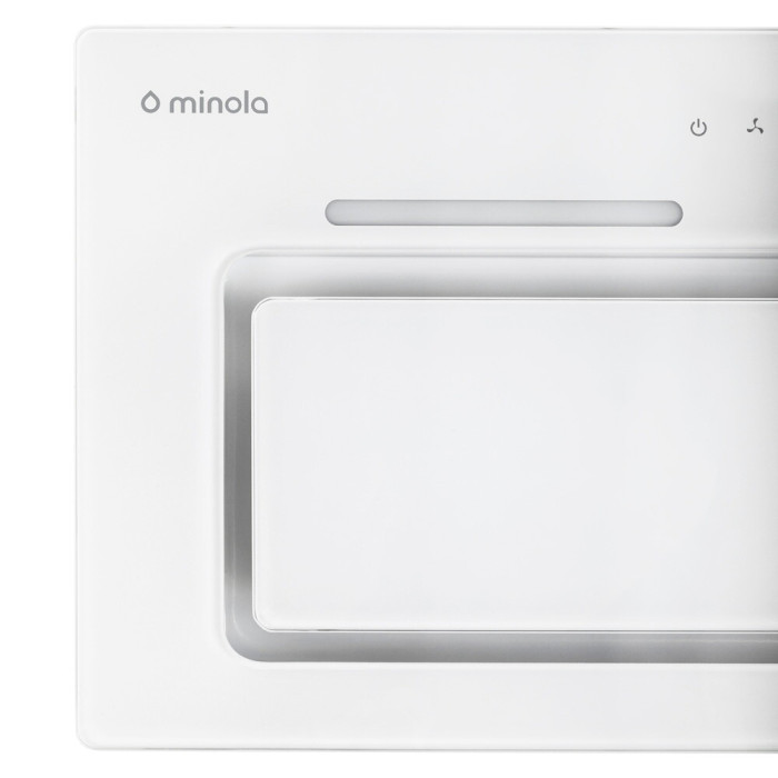 Витяжка повновбудована MINOLA HBI 6673 WH GLASS 1000 LED Line