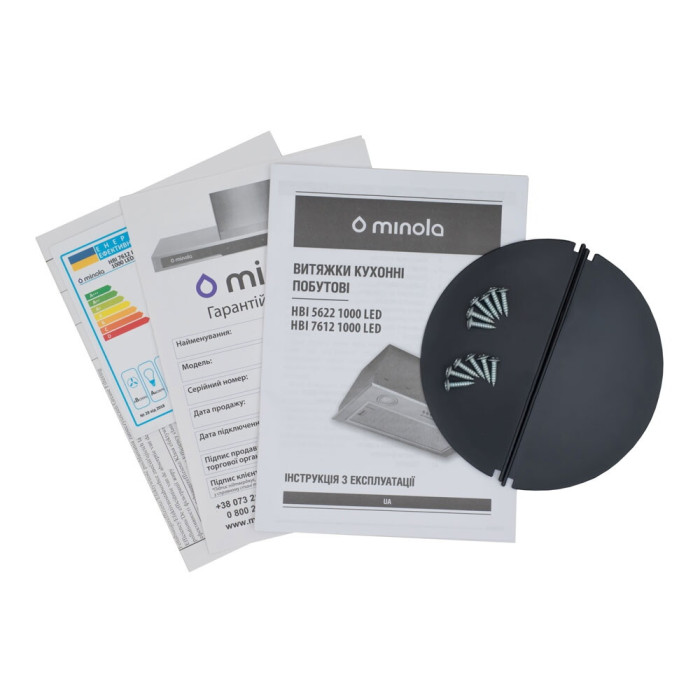 Витяжка повновбудована MINOLA HBI 7612 I 1000 LED