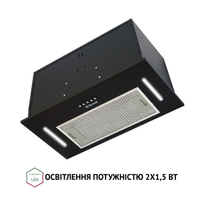 Витяжка повновбудована PERFELLI BI 5653 BL 1000 LED