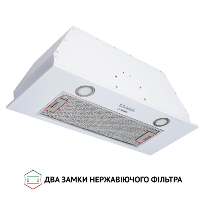 Витяжка повновбудована PERFELLI BI 7652 WH 1000 LED