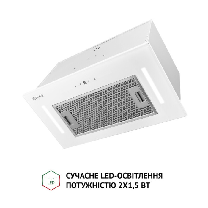 Витяжка повновбудована PERFELLI BIS 5684 WH 1000 LED