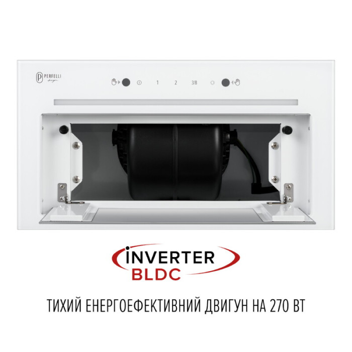Витяжка повновбудована PERFELLI DESIGN FILINI 5 BIANCO SILENZIO