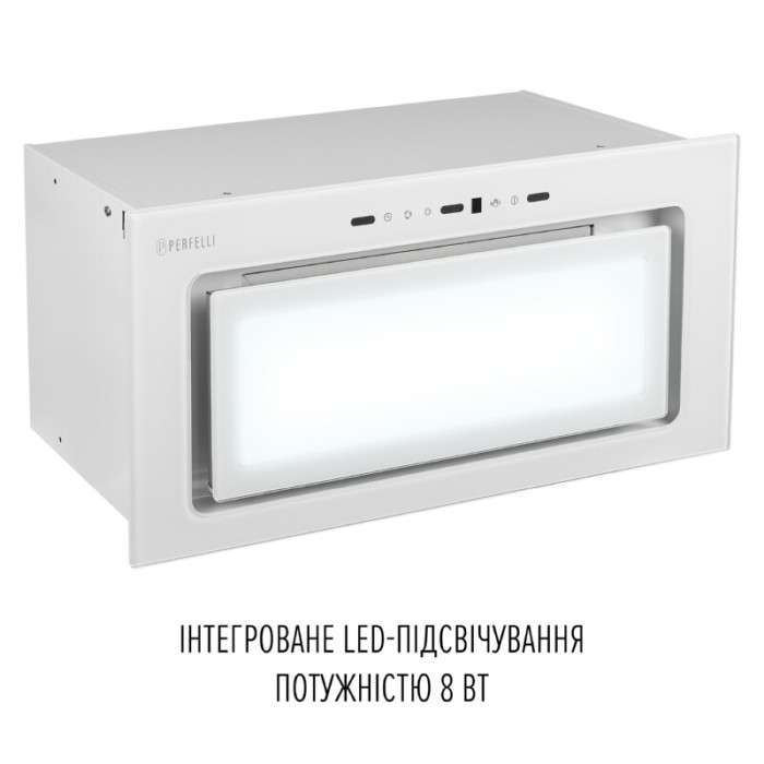 Витяжка повновбудована PERFELLI DESIGN VISION 6 BIANCO SILENZIO